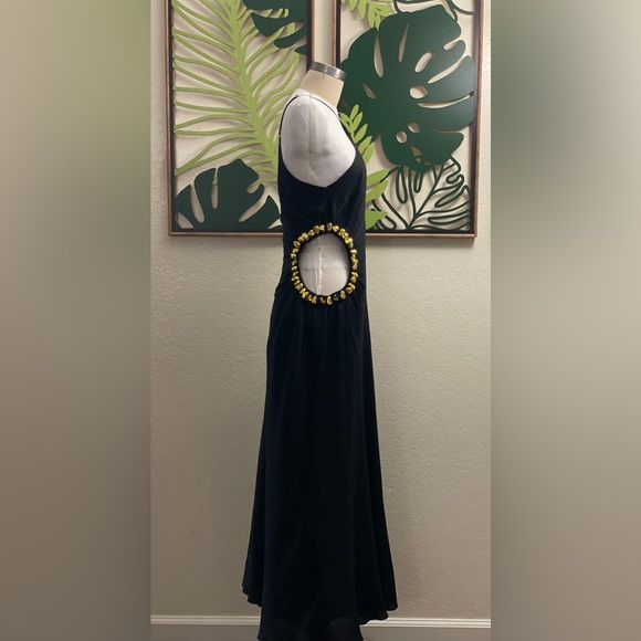 CULT GAIA SILVIA DRESS Black/Gold - Picture 9 of 15